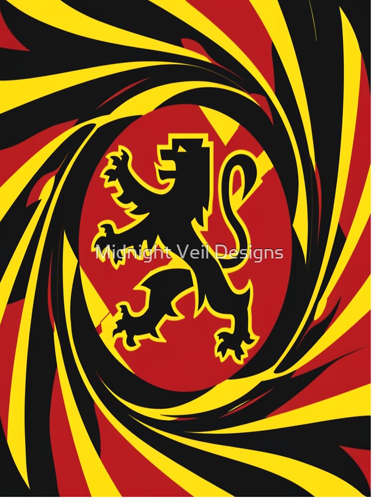 Belgium at The Football / Soccer European Championships 2024 by Midnight Veil Designs