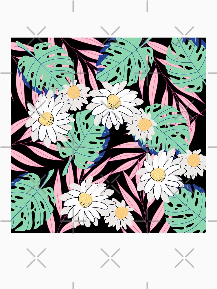 tropic leaves,flowers and ferns by lucky-fern