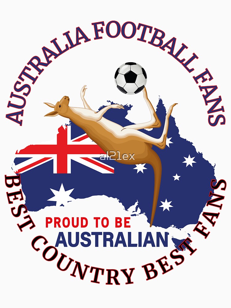 AUSTRALIA FOOTBALL FANS COLORFUL UNIQUE by al21ex