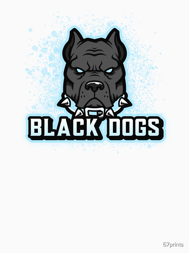 Black Dog Blue & Black Sports Team Logo by 67prints