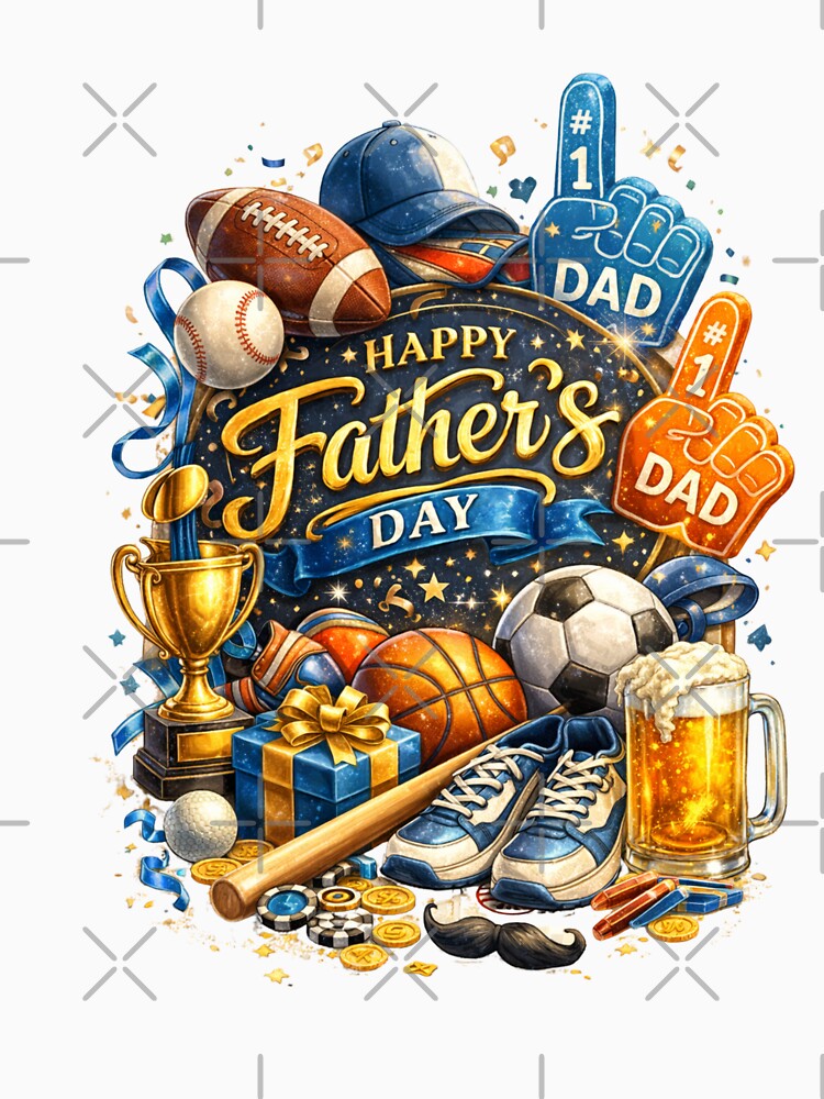 Day #1 Dad Sports Celebration Design by vampbabe54
