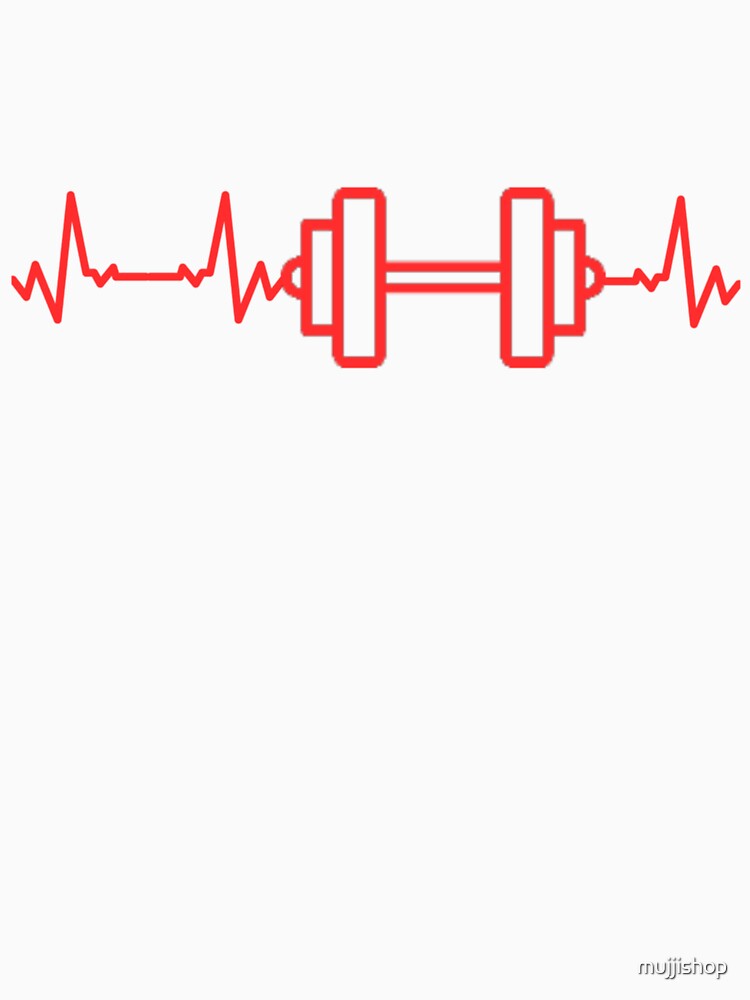 HEARTBEAT AND DUMBBELL by mujjishop