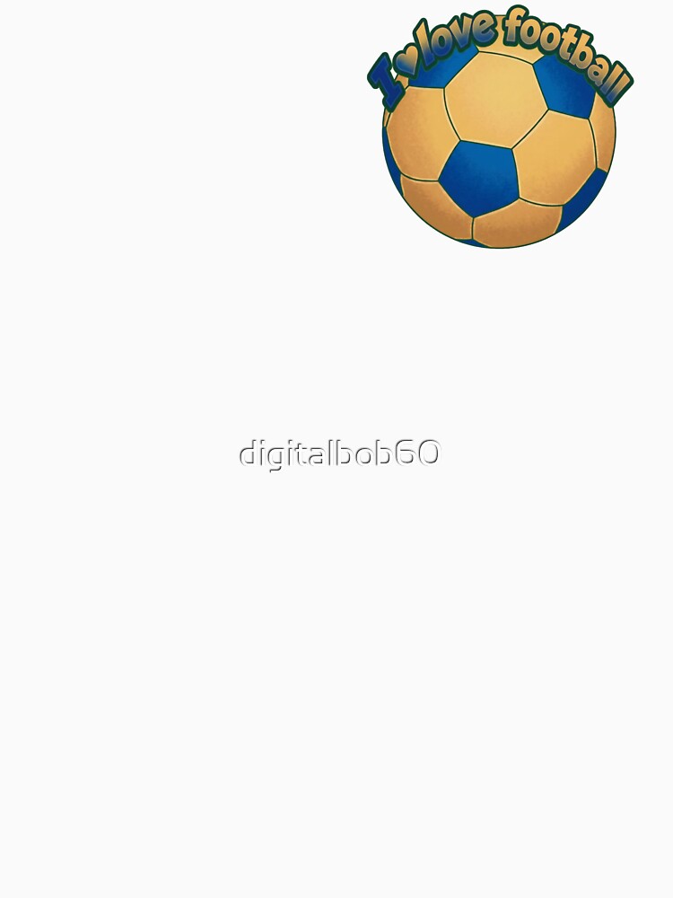 I Love Football Retro Soccer Graphic by digitalbob60