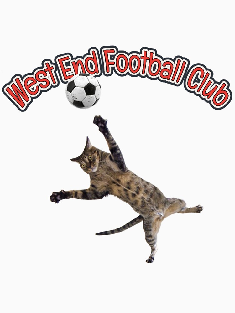 West End Football Club manic keeper cat design by West End FC