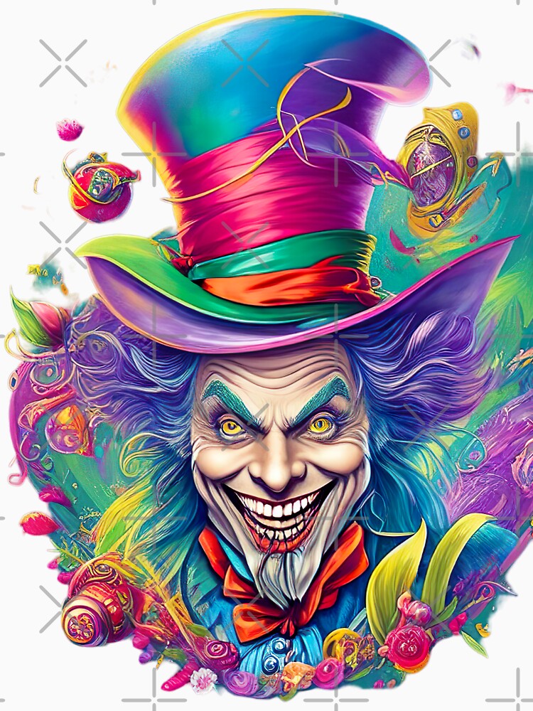 Mad Hatter T shirt, T shirt, Dark Art T shirt, by LLdreams