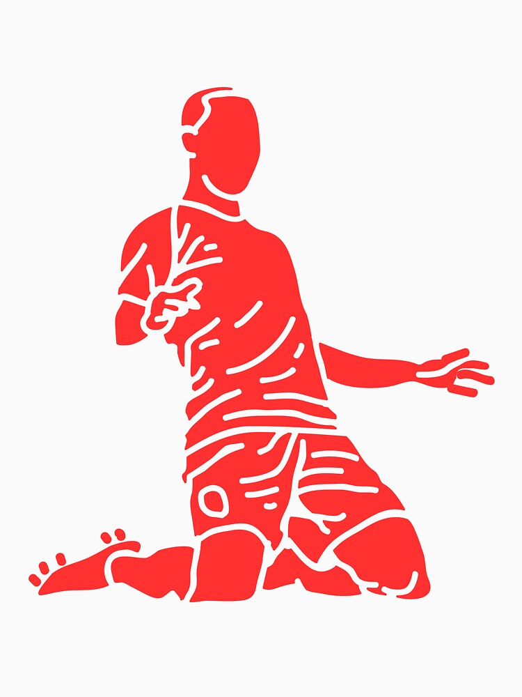 Red Celebrating Player | Player Celebration by Football Stickers World