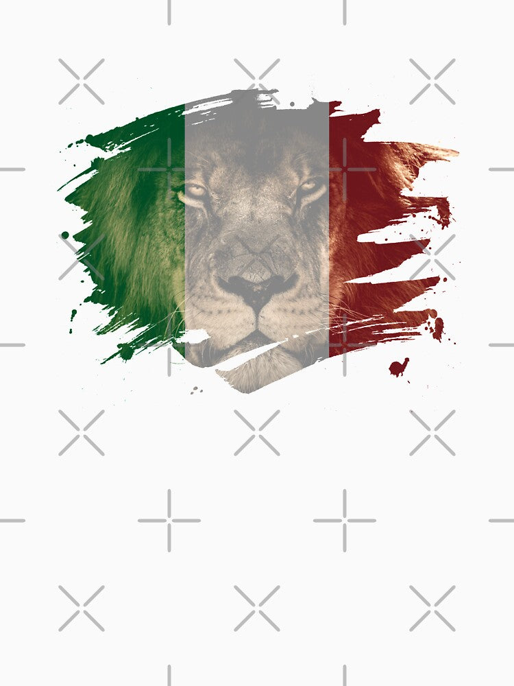 Italy Flag & African Lion Picture by ockshirts