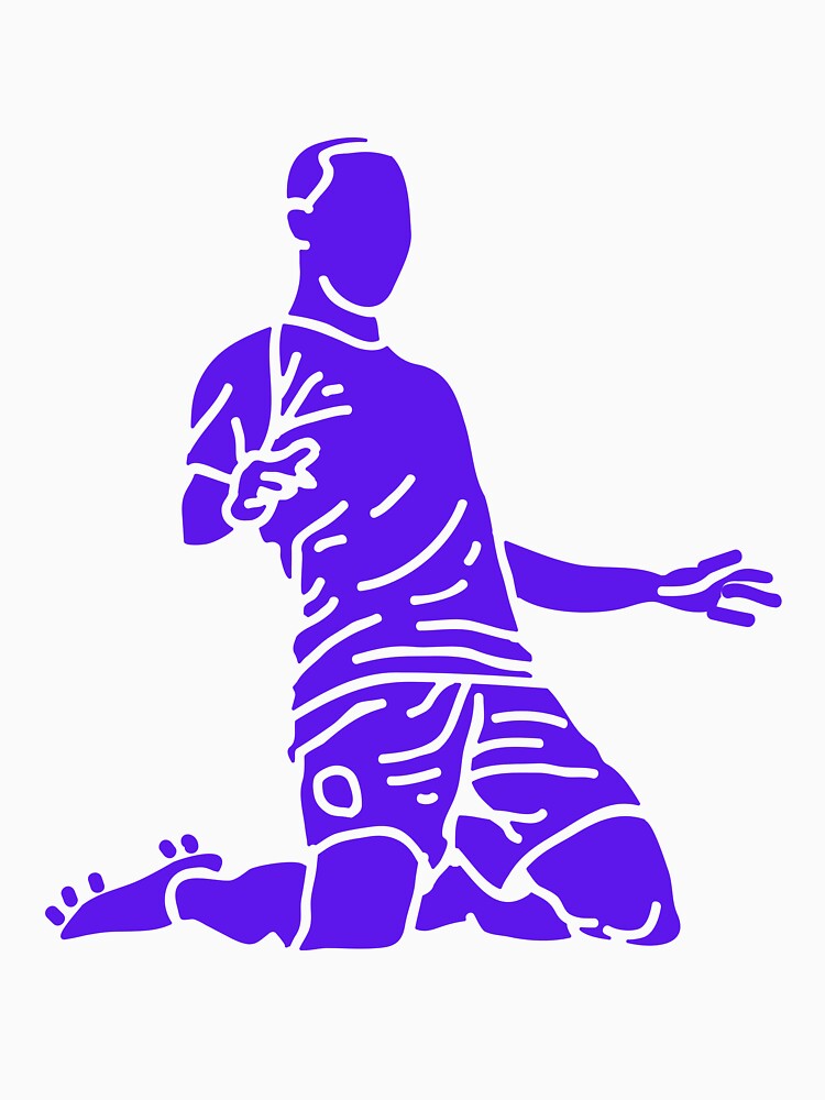 Blue Celebrating Player | Player Celebration by Football Stickers World