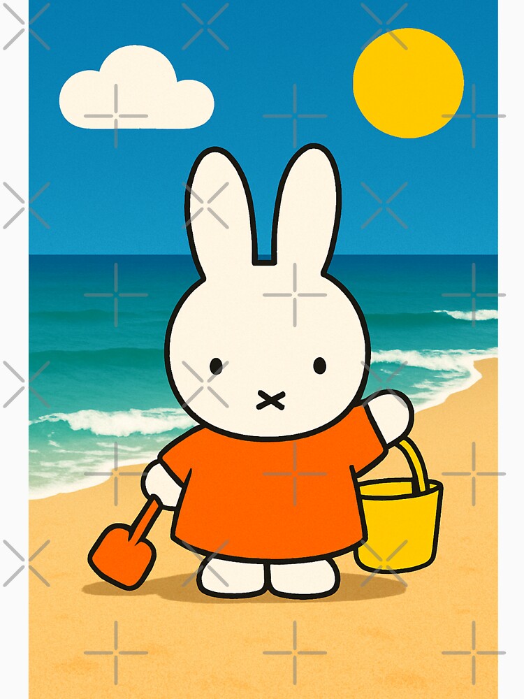 Miffy In the Beach Inspired by Cozy Moss Studio