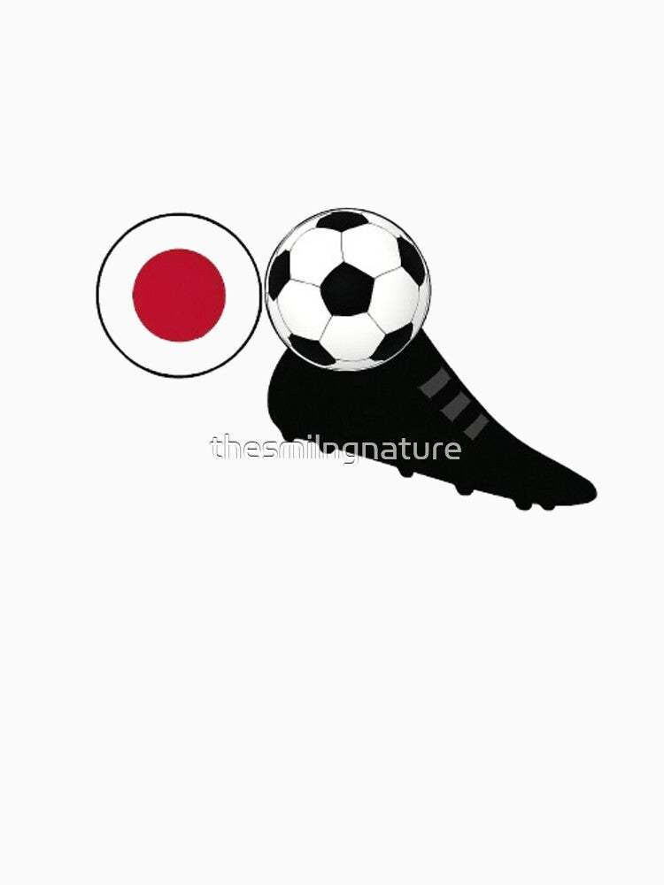 Japan Soccer Vibes – Flag, Ball & Boot Combo by thesmilngnature