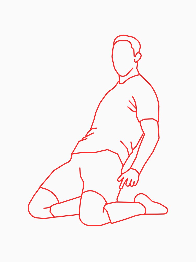 Red Celebrating Player 2 | Player Celebration by Football Stickers World