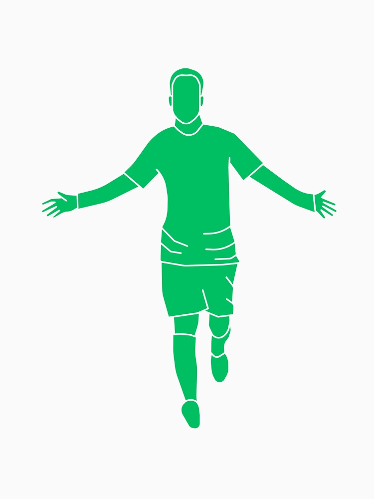Green Celebrating Player 3 | Player Celebration by Football Stickers World