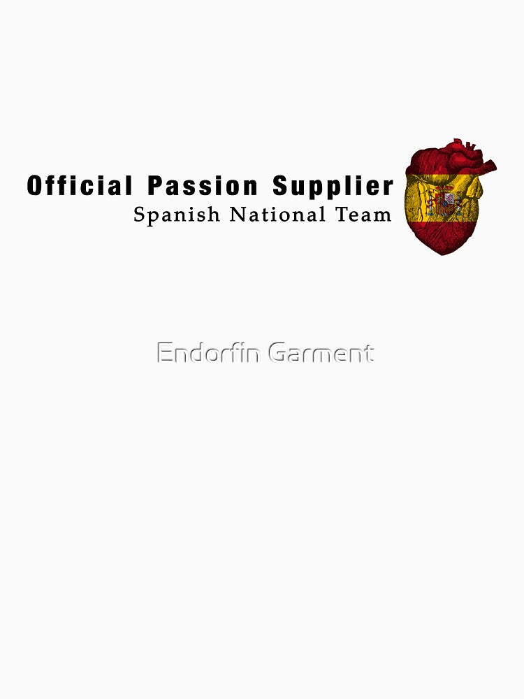 Spain Fan Shirt "Passion & Heart" by Endorfin Garment