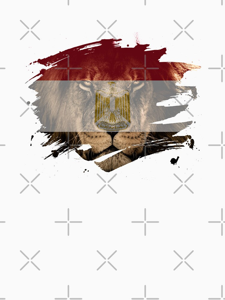 Egypt Flag & African Lion Picture by ockshirts