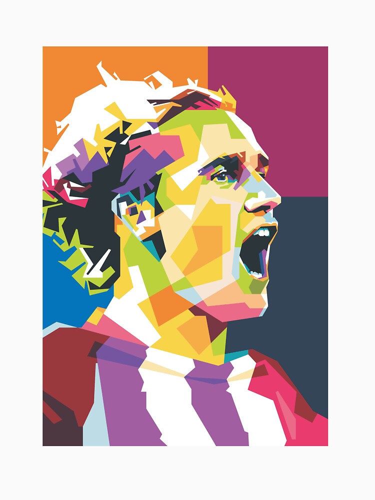 Antoine Griezmann in Popart Portrait Style by Limada Iqbal