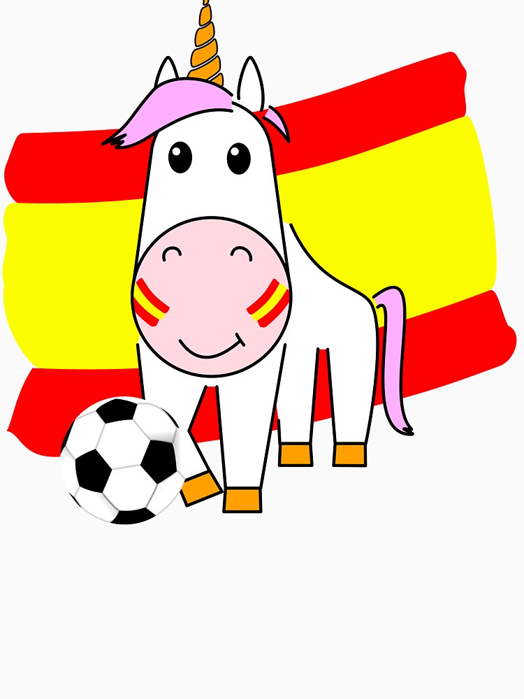 Unicorn Violetta plays football for Spain by peter2art
