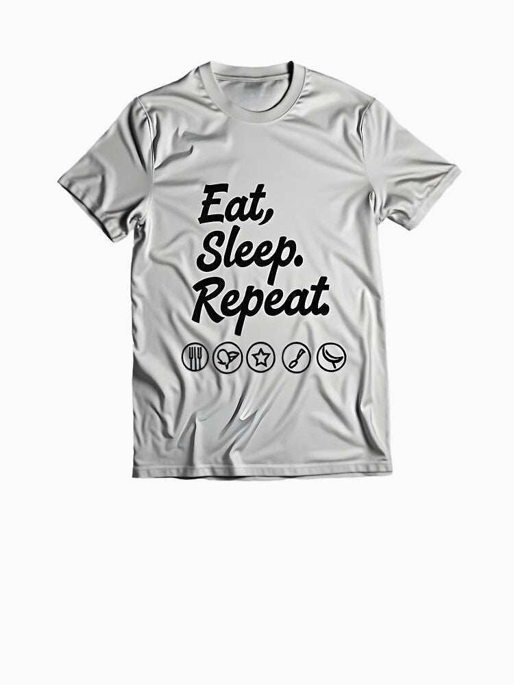 Eat, Sleep, Repeat T-Shirt Design by Teeshirtstoday.com