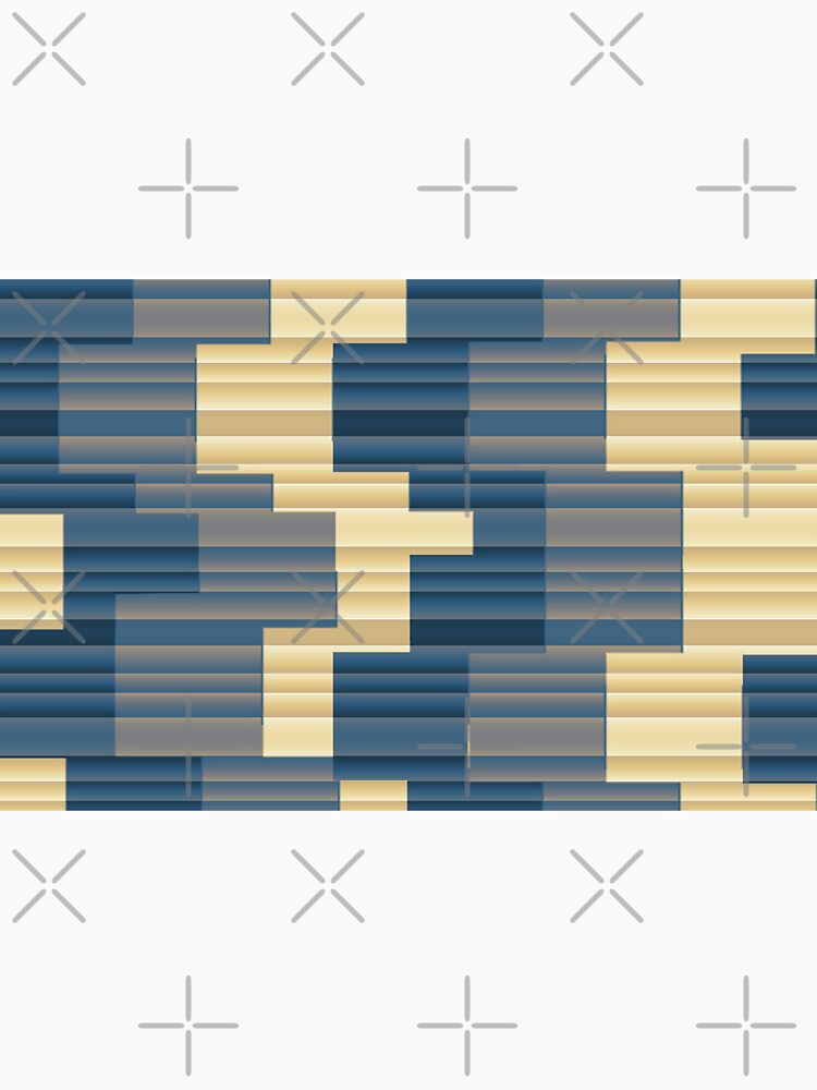 Triplay Blues-CHECKS AND SQUARES ozcushionstoo by ozcushionstoo