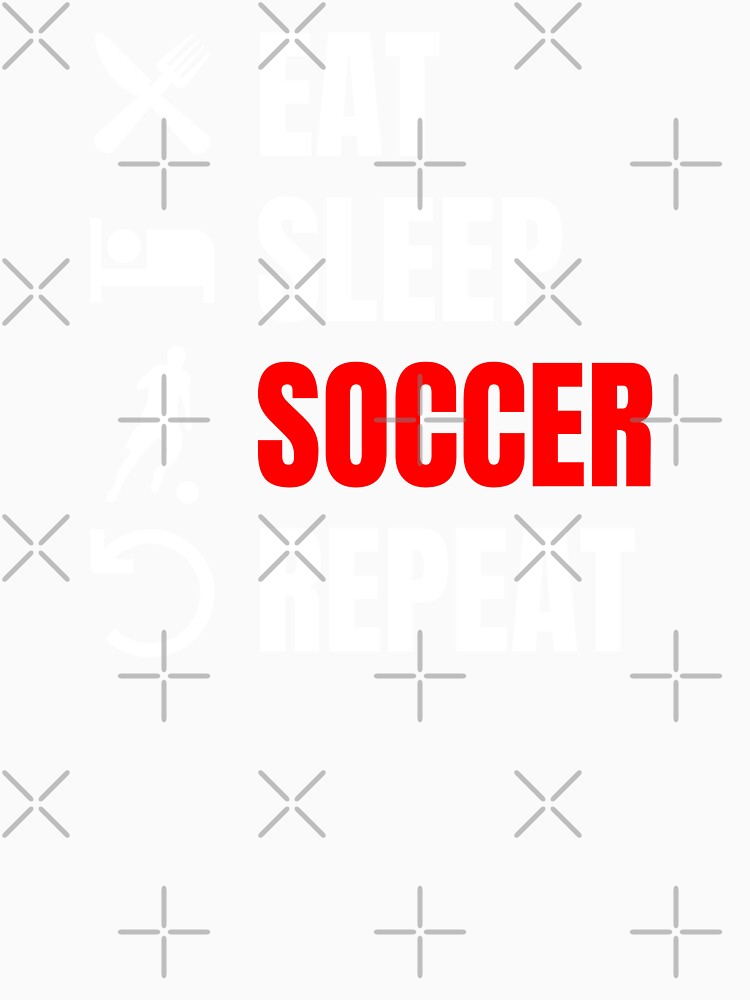 Eat Sleep Soccer Repeat Red by Web CreationsNL