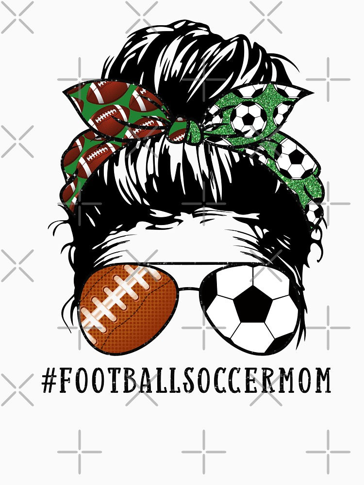 Football Soccer Mom by Amitta Art