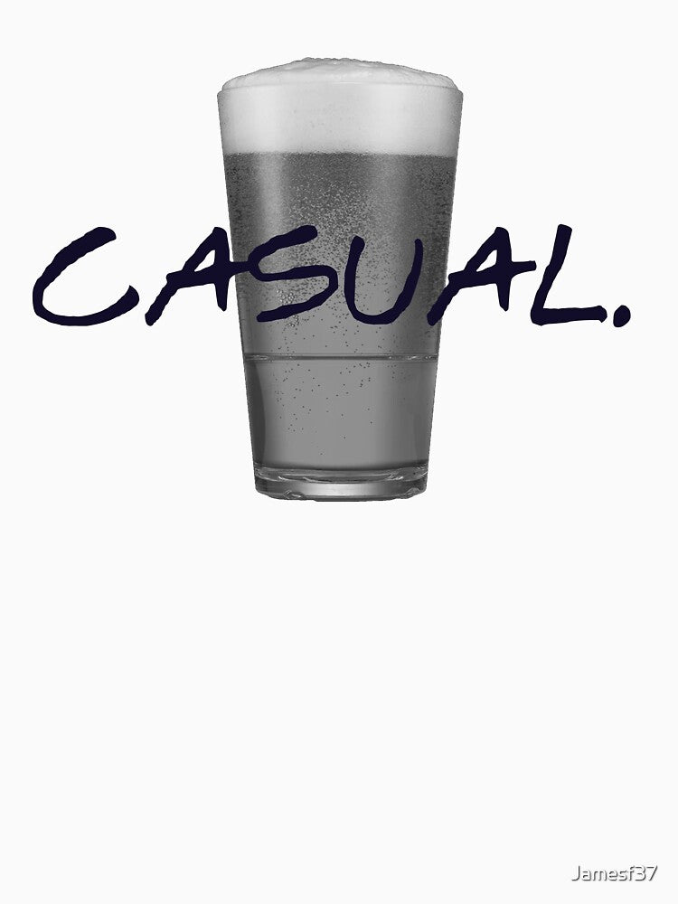 Football Casual Beer T Shirt by Jamesf37