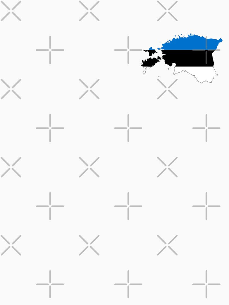 Flag Map of Estonia by feether-store