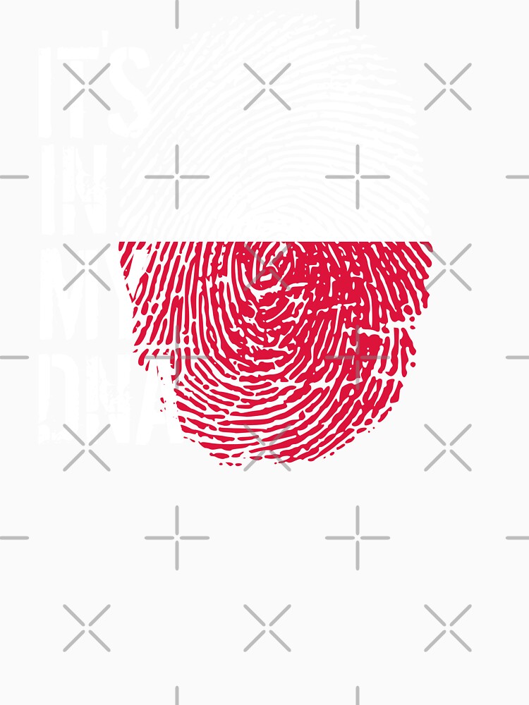 Poland Flag Fingerprint - It's in my DNA Polish by PartyShirts1