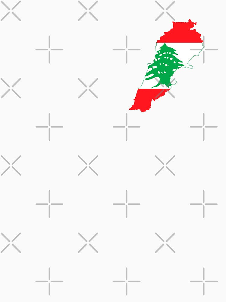 Flag Map of Lebanon by DreamBrushy