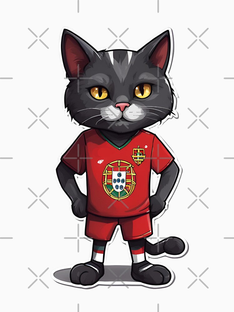 PORTUGAL Sports Team: a Cat wearing colours of Portugese Flag D24 by PerfectDay2Play