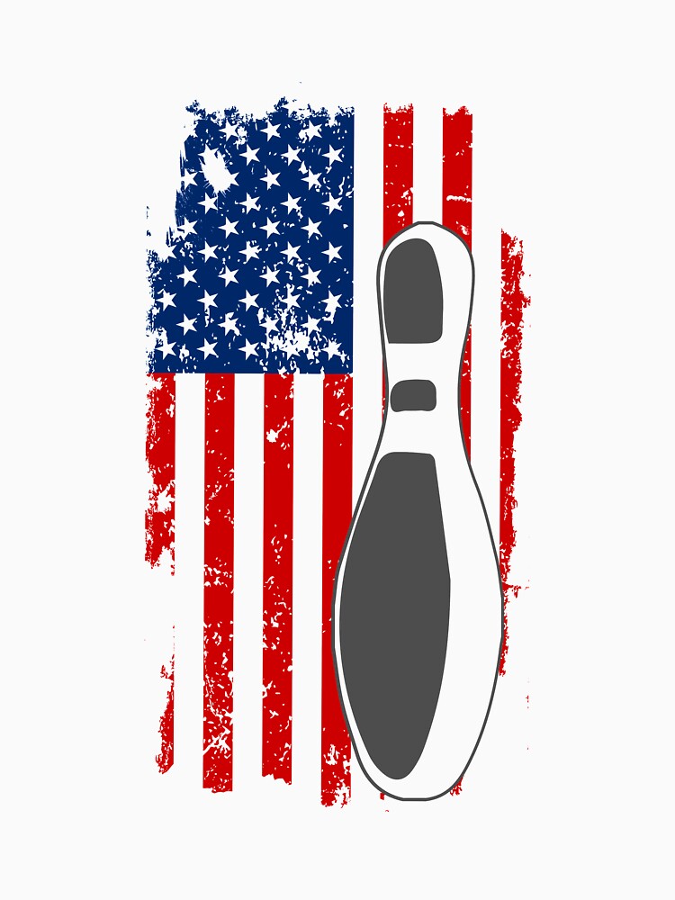 American Bowling T-Shirt for Men and Women by AllStarMerch