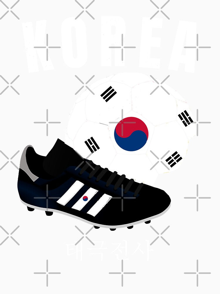 Soccer Boot Ball Taeguk South Korea Flag Football Men Women T-Shirt by BCNDesign