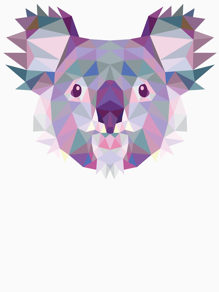 Koala Head Polygon by Fairyjam