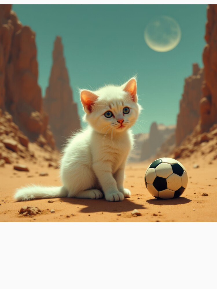 Kitten with Soccer Ball and Target by HabitableMoons