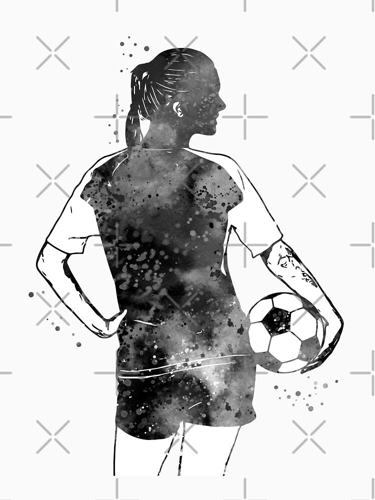 Female Soccer Player by Rosaliartbook