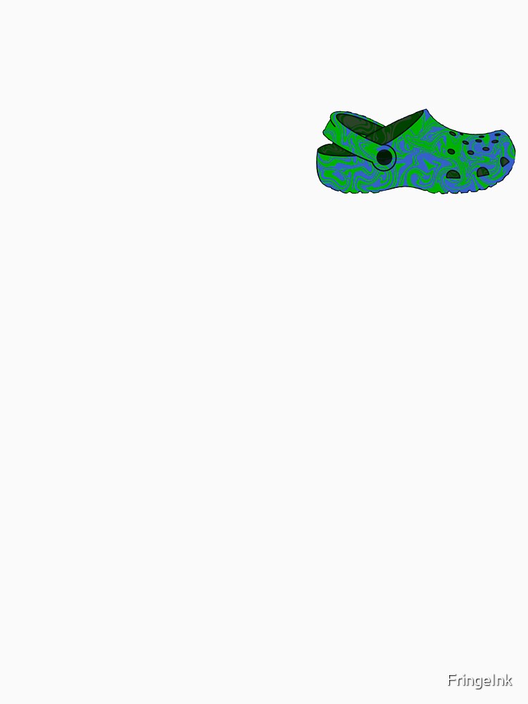 Croc Life Tie Dye Blue Green by FringeInk