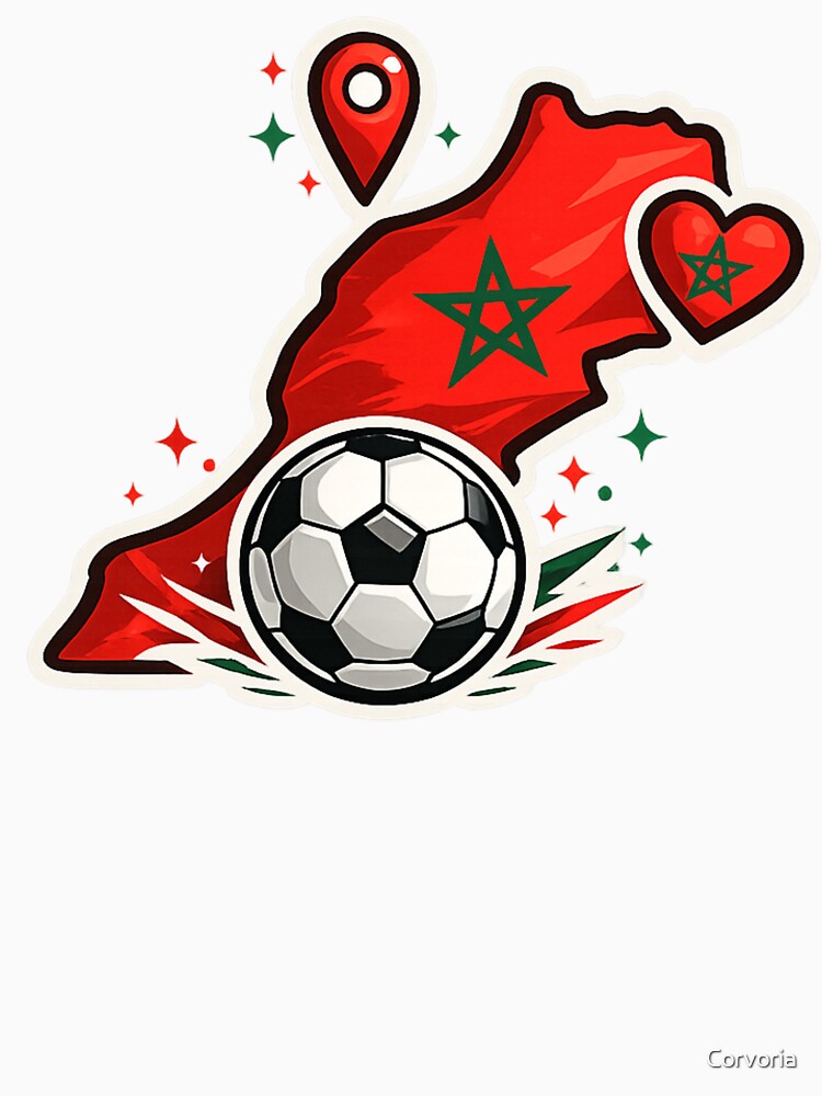 Morocco Soccer Map Fan Design by Corvoria