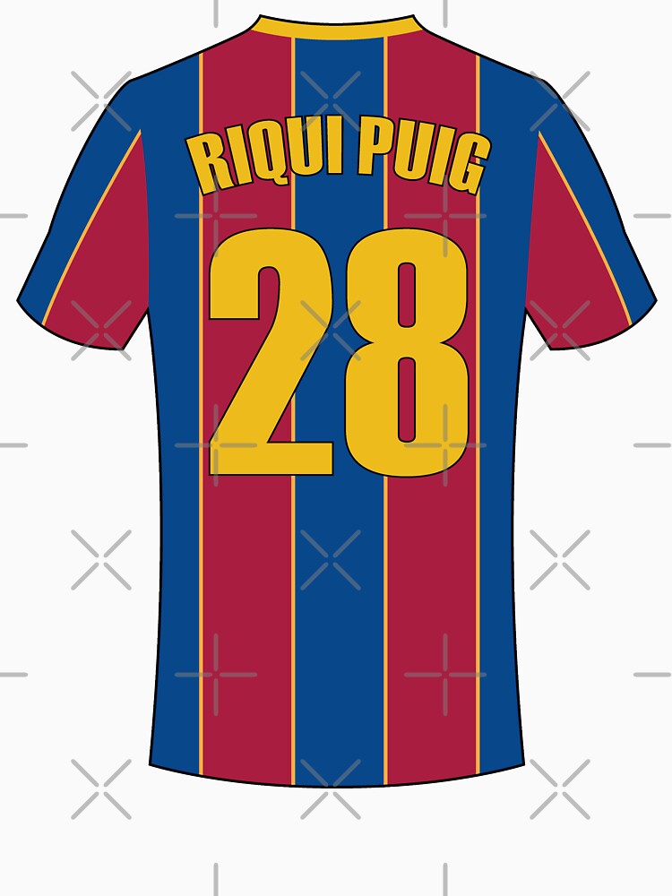Riqui Puig Barcelona football jersey number by Justtrendytees