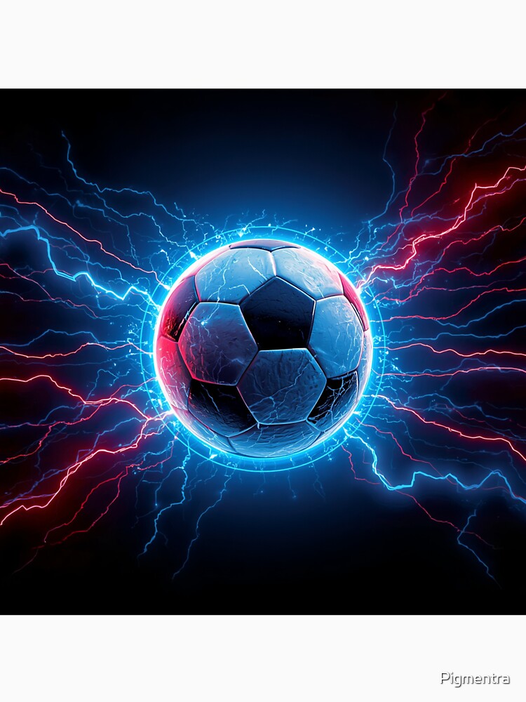 Electric Soccer Energy – Game Day Football Design by Pigmentra