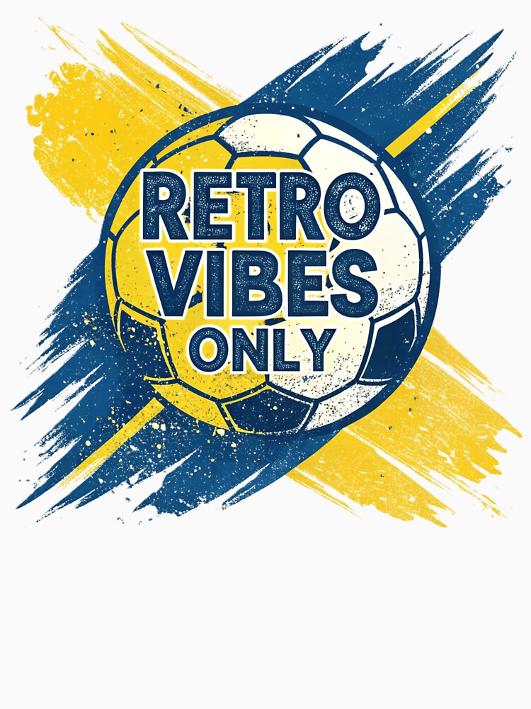 Retro Vibes Only – Vintage Soccer Ball Design by RAVisuals