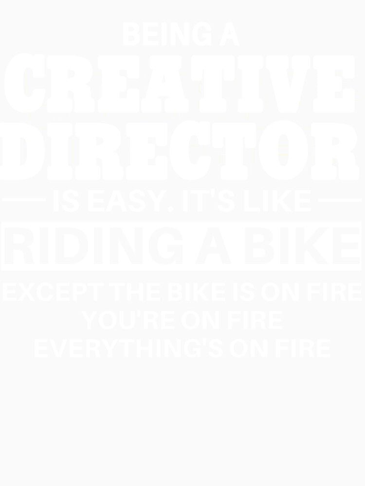 Creative Director Riding A Bike by clickmostro