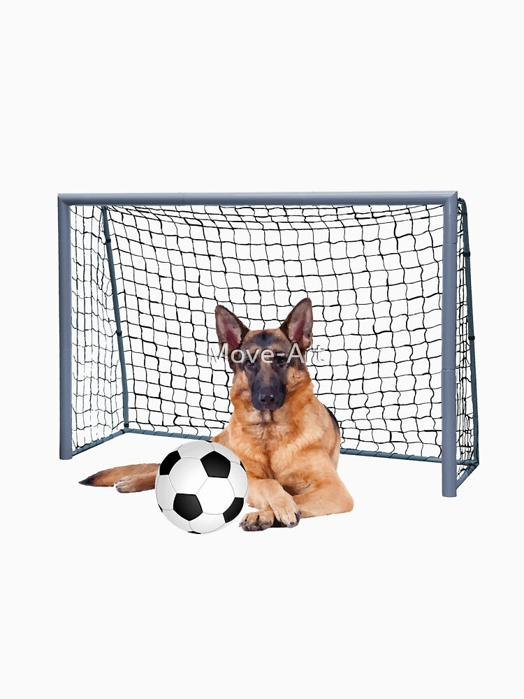 shepherd dog - Football soccer goal by Move-Art