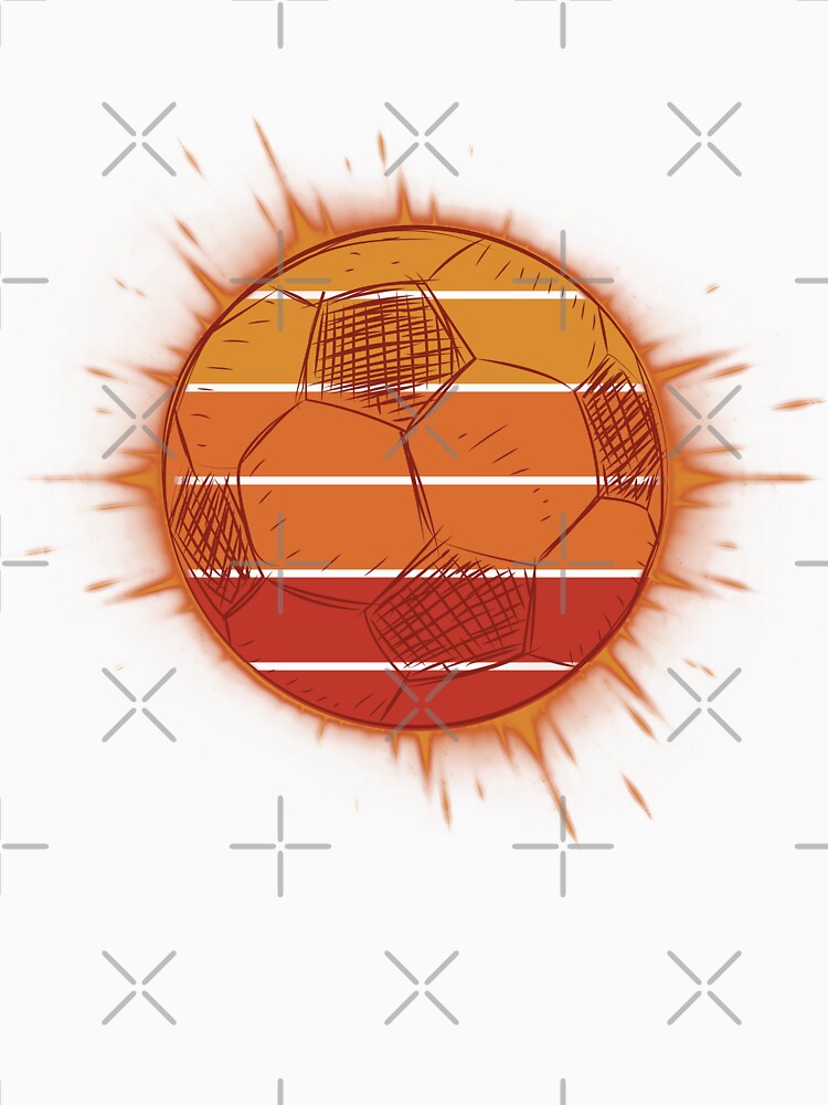 Soccer Ball Retro Sunset Splatter by Print-A-Joke