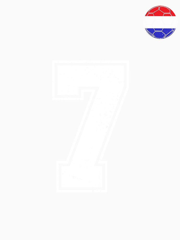Netherlands Soccer Number 7 Vintage Sports Fan by LiviuGligoros