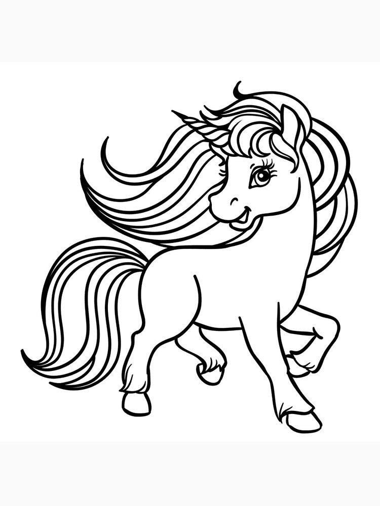 Unicorn Outline by Mywaymylife