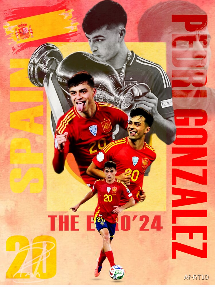 Pedri Gonzalez Spain National Team Soccer Art by Af-RT10