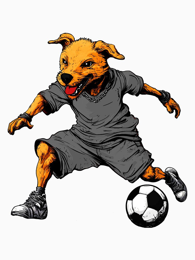 Footballer dog by Soulskier