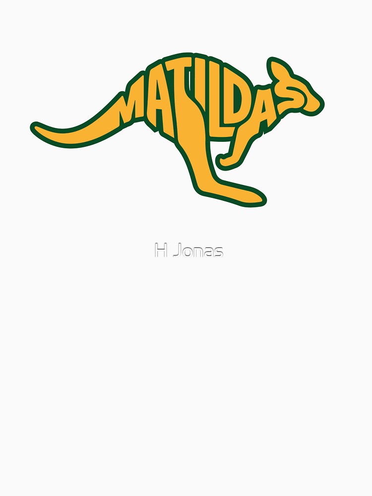 Matildas Kangaroo Typography – A tribute to the pride of Australian Women's Football by H Jonas