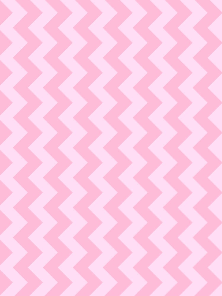 Pink Lace Pink and Cotton Candy Pink Vertical Zigzags by ColorsPatterns