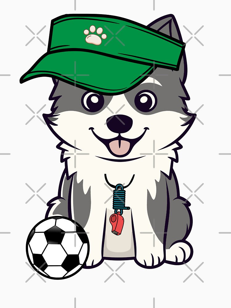 Soccer Player Husky dog by Pet Station