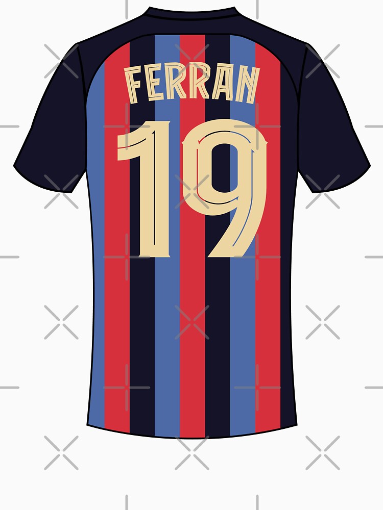 Ferran Torres Barcelona football jersey number 19 by Justtrendytees
